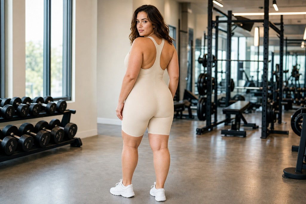 Model gym shoulder lookback - racerback correct