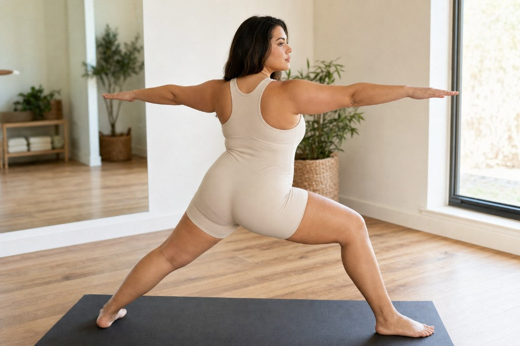 Model yoga studio back - racerback correct
