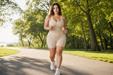 Real photo model running park